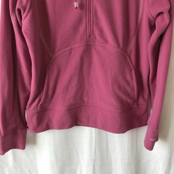 Women's THE NORTH FACE TKA MICRO 1/2 Zip Hoodie Pullover Fleece Size Large pink - Picture 4 of 12